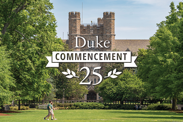 Duke 2025 commencement banner