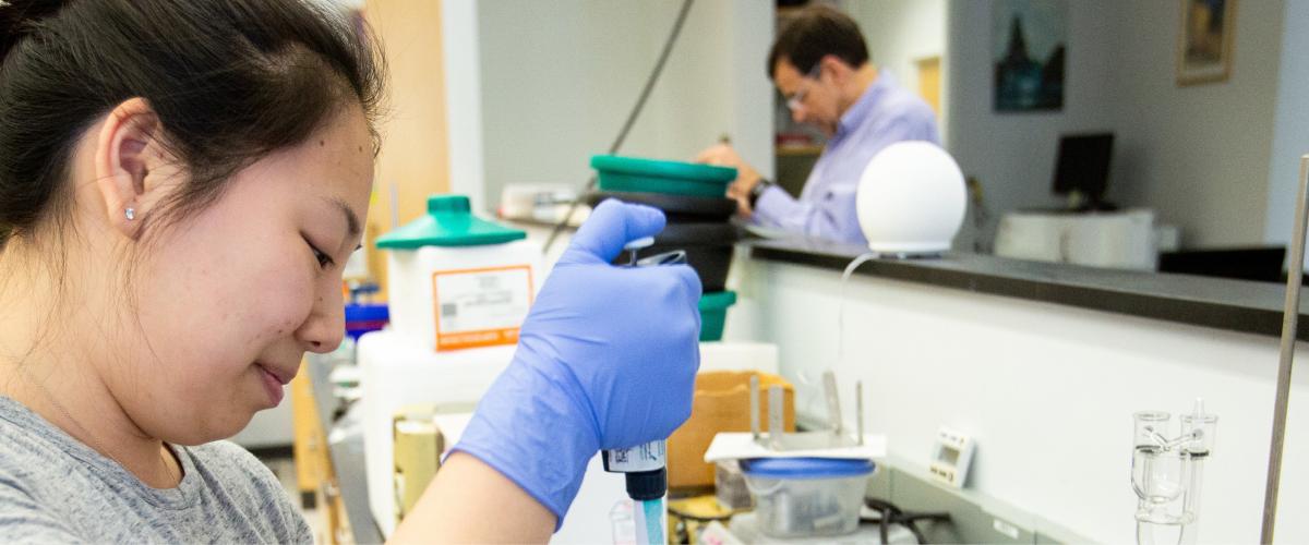 Girl in lab