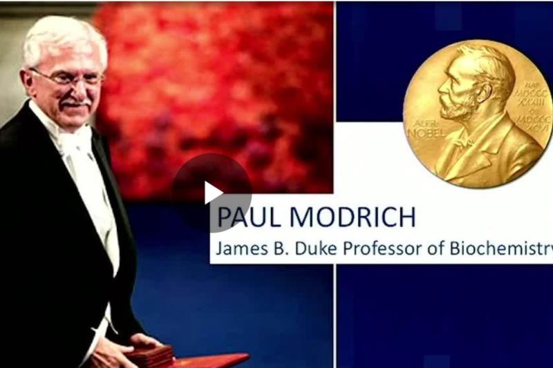 Dr. Paul Modrich at Nobel Prize acceptance