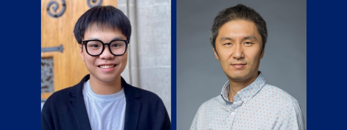 Graduate student first author Bach Nguyen and Ken Yokoyama, PhD