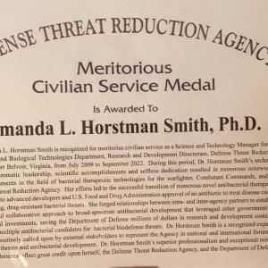 Amanda Horstman Smith Meritorious Civilian Service Medal