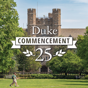 Duke 2025 commencement banner